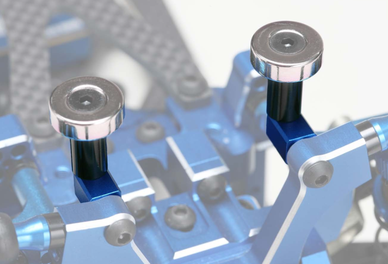 Yokomo ZS-016MGFBL - Magnet Body Mount for Front / Blue